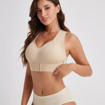 Seamless Support Bra with Front & Back Adjustable Fit