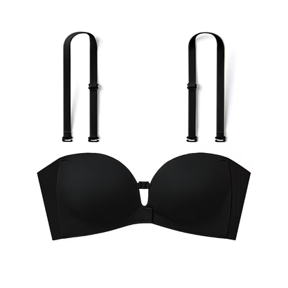 Convertible Strapless Push-Up Bra with Removable Straps