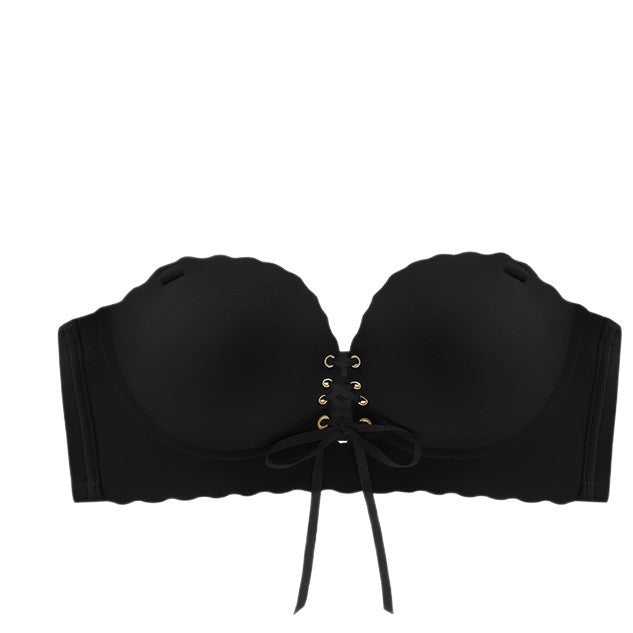 Verstellbarer Push-up-BH mit Raffung und Zugband