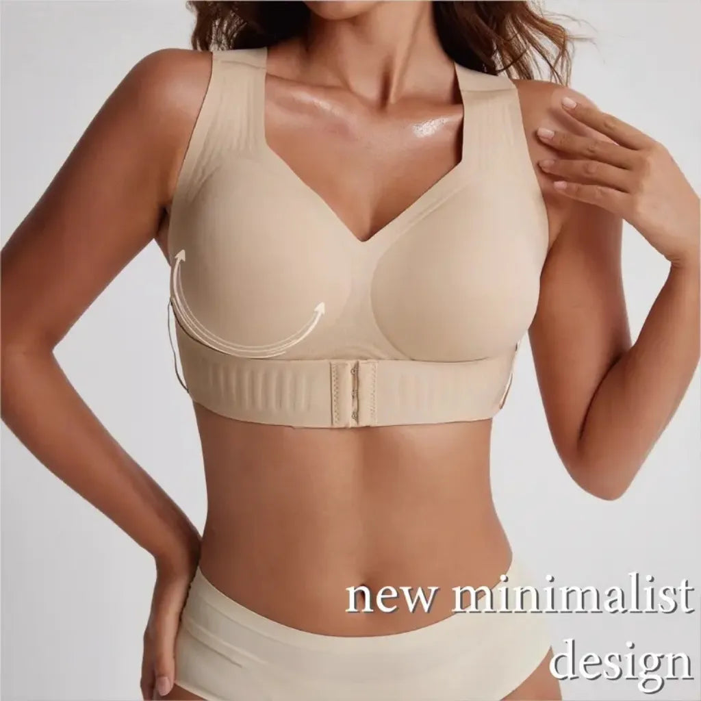 Seamless Support Bra with Front & Back Adjustable Fit
