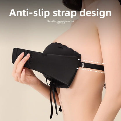 Verstellbarer Push-up-BH mit Raffung und Zugband