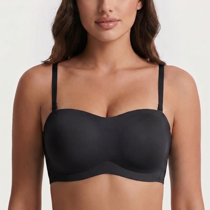 Soutien-gorge push-up sans bretelles et sans coutures avec maintien latéral